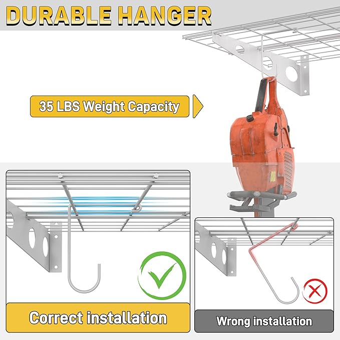 Ultrawall Garage Wall Shelves, 2 x 4 ft Wall Mounted Storage Shelves, Heavy - Image 5