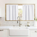 RYB HOME Blackout Curtains for Kitchen, Over Sink Privacy Curtains Window Decor by RYBHOME