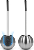 Toilet Brush and Holder 2 Pack, 304 Stainless Steel Toilet Brush by Unknown