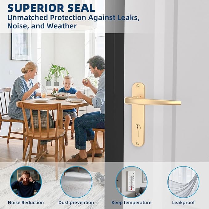Heavy-Duty 20 ft x 3 in Weather Stripping, Extra Thick 2mm Door Draft Stopper - Image 5