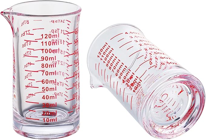 Ackers 4 Oz Glass Measuring Cup, Borosilicate Shot Glass - Image 3