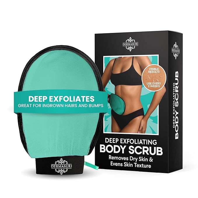 Dermasuri - Deep Exfoliating Glove - Korean Exfoliating Mitt - Body Scrubber by Dermasuri