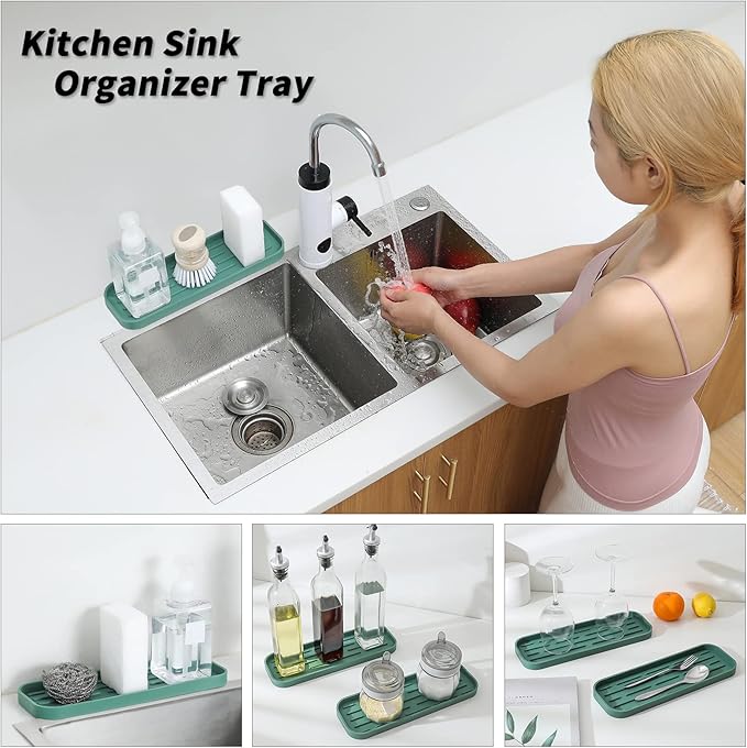 Silicone Kitchen Sink Organizer Tray - Image 3