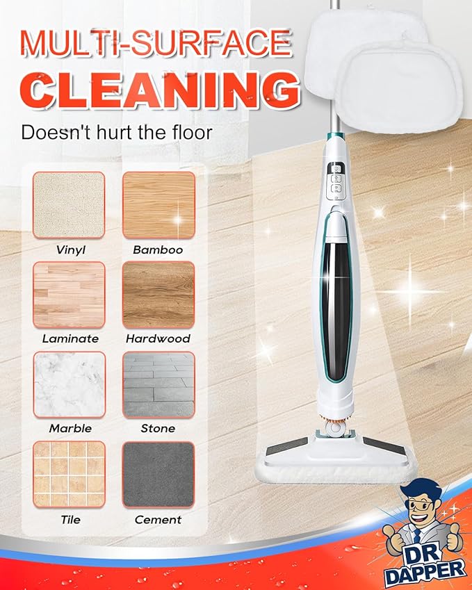 DR DAPPER 2 Pack SMP01 Steam Mop Replacement Pads Compatible - Image 5