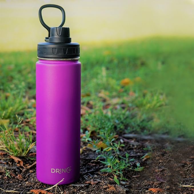 DRINCO Stainless Steel Water Bottle Spout Lid Vacuum Insulated Double Wall - Image 7
