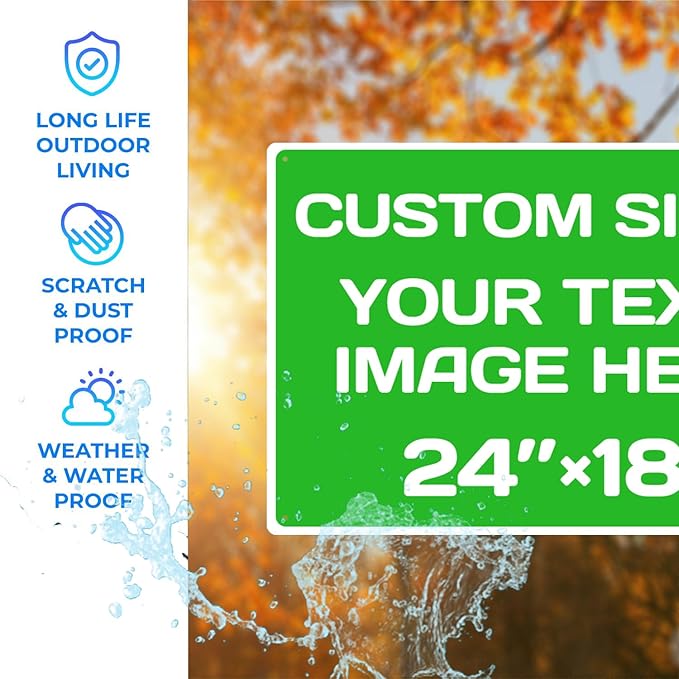 Personalized Aluminum Weatherproof Metal Sign - Image 3