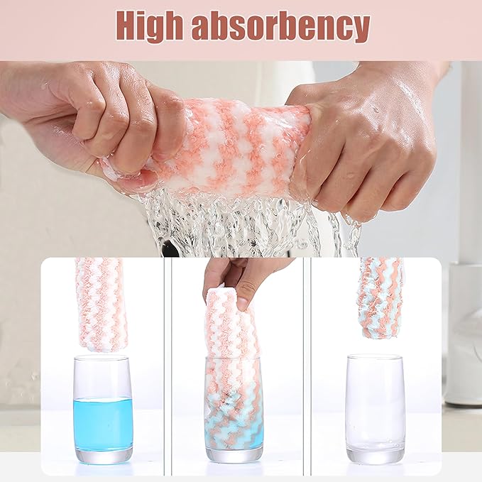 Microfiber Cleaning Cloth, Super Absorbent 12 Pack Dish Towels - Image 3