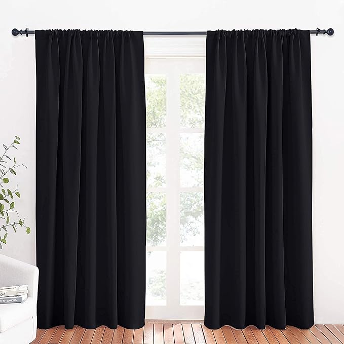 RYB HOME Large Curtains for Living Room 84 inches Length, W 70 x L 84, 2 Panels by RYBHOME