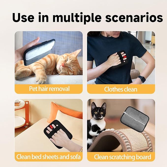 Pet Hair Remover and Electrostatic Cats & Dogs Hair Remover, Reusable pet Hair - Image 6