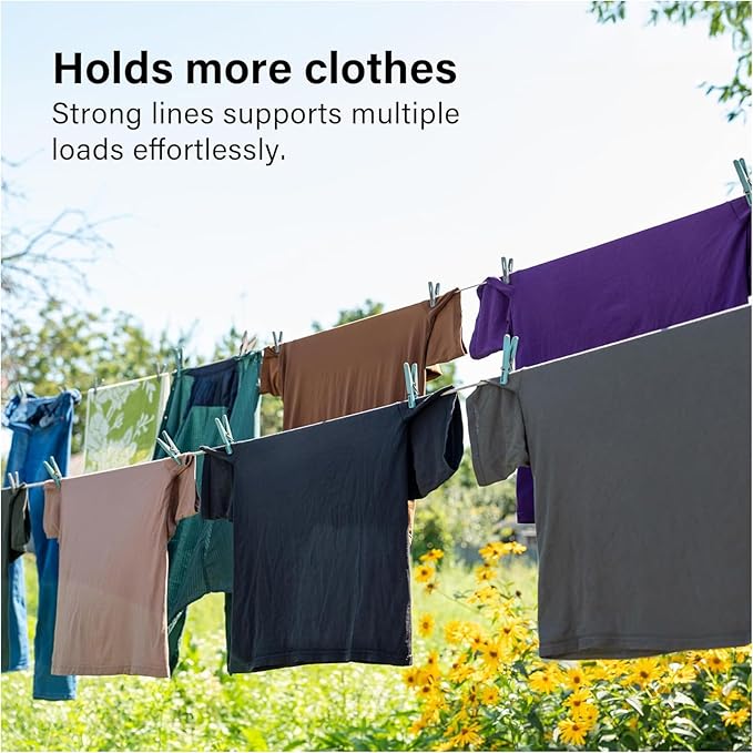 Retractable Double Clothesline – 49 ft x 2 Heavy Duty Clothes Line - Image 7