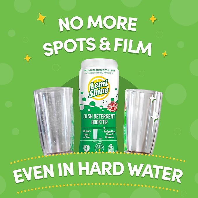 Lemi Shine Dish Detergent Booster, Hard Water Stain Remover - Image 2