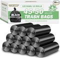 45-50 Gallon Black Trash Bags 120 Count by TFORING%C2%AE