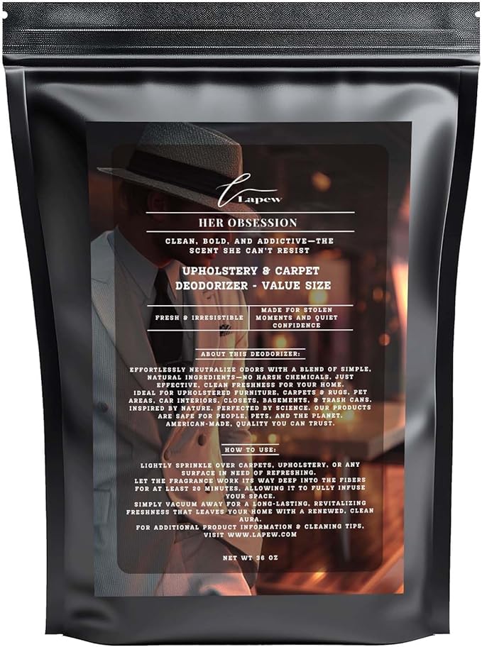 Her Obsession Carpet Freshener Powder Refill 36 oz | Powerful Odor Eliminator by Lapew