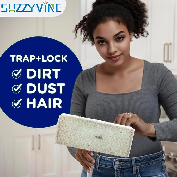 SUZZYVINE Dry Sweeping Cloths Dry Pads Refills 80 Count Dry Mop Refills - Image 4
