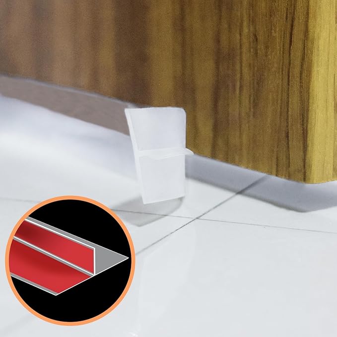 Orghtin T-Shaped Silicone Seal Strip, 20Ft Door Draft Stopper - Image 2
