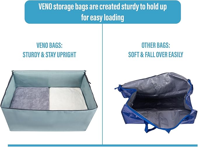 VENO 4 Pack Moving and Storage Bags, Heavy Duty, Alternative to Moving Boxes - Image 5