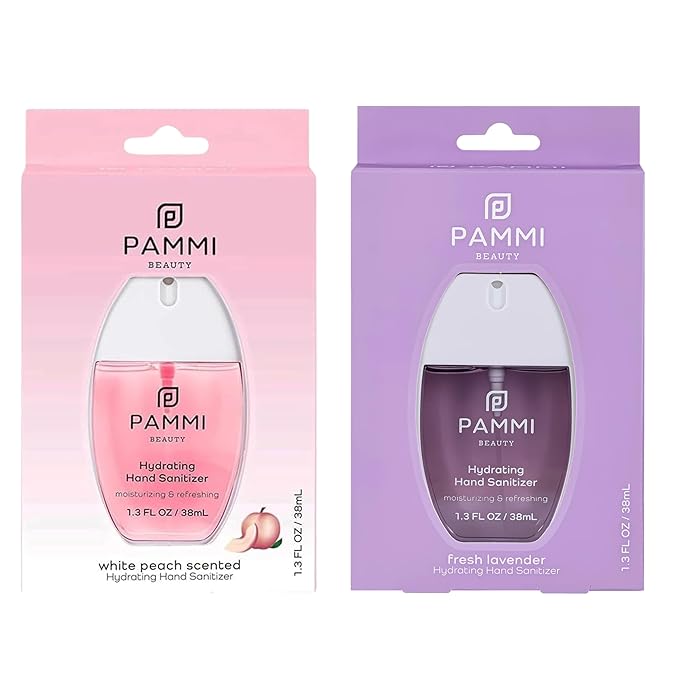 PAMMI Power Mist Hydrating Hand Sanitizer Spray, Portable Travel Size Pocket by PAMMI