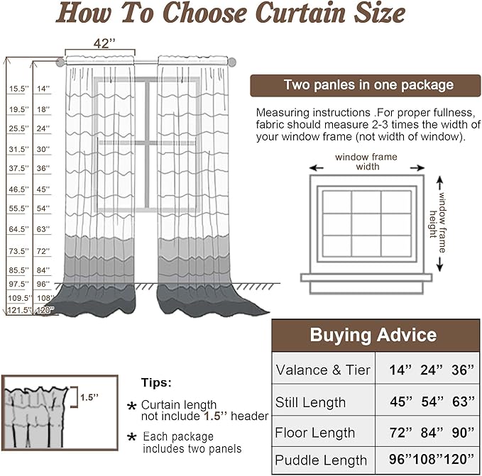 Chyhomenyc Gold Sheer Curtains 78 Inches Long 2 Panels Set - Image 6