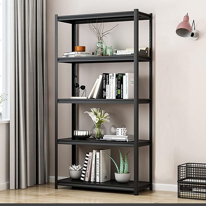 Heavy Duty Garage Shelving, Metal Storage Shelves, Adjustable 5 Tier Metal - Image 2