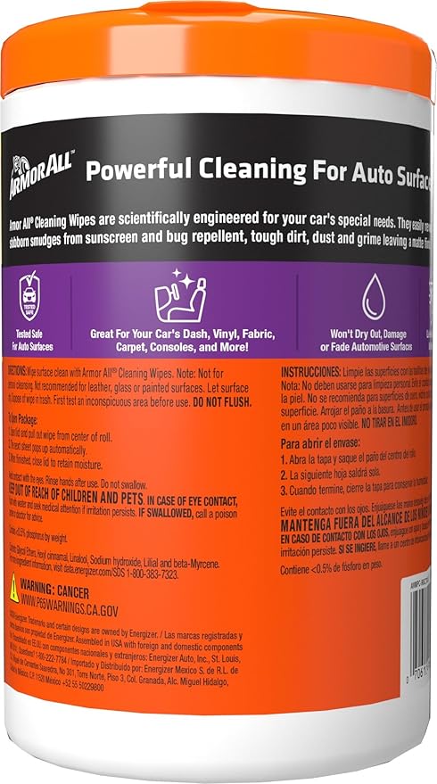 Armor All Car Cleaning Wipes, Wipes - Image 7