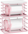 2 Pack Trash Bag Holder with Bamboo Top, Stackable Storage Bathroom Organizer by Stylstoreazy