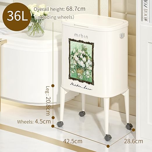 MRBIN Metal Kitchen Trash Can - Image 6