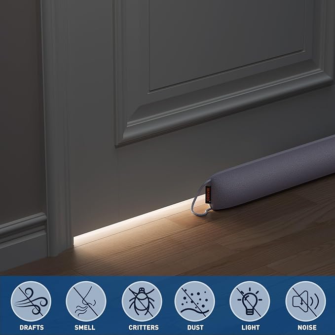 MAGZO Door Draft Stopper, 48 Inch Under Door Draft Blocker Noise Stopper - Image 5