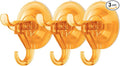 Antimbee 3 Pack Suction Cup Hooks, Wreath Hangers, Removable Small Suction Cups by Antimbee