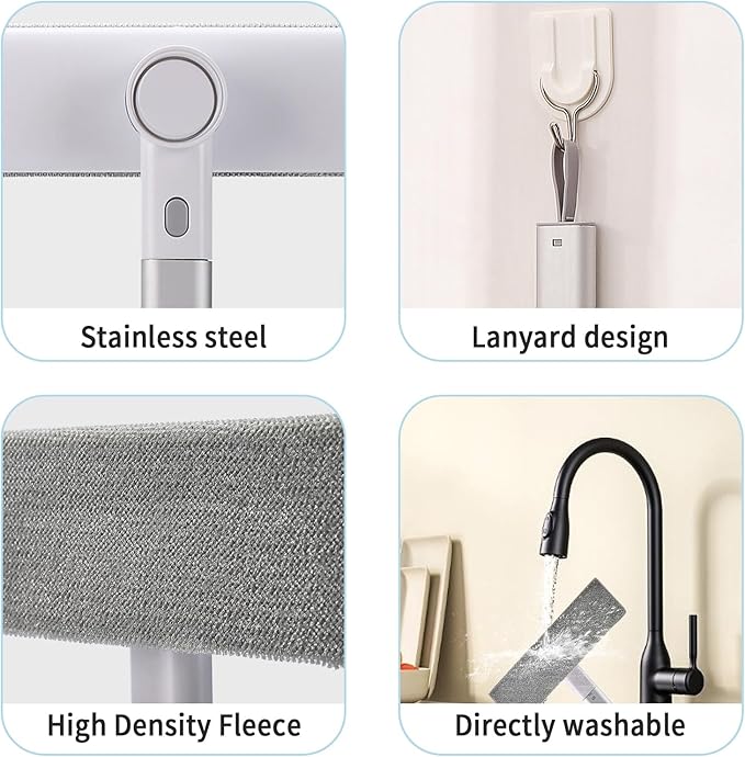 Window Screen Cleaner 2 in 1，mesh Screen Cleaner Brush Washing - Image 3