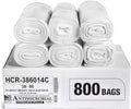 Aluf Plastics High Density Trash Bags, 60 Gallon, 14 Micron, by AlufPlastics