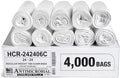 Aluf Plastics High Density Trash Bags, 10 Gallon, 6 Micron, by AlufPlastics