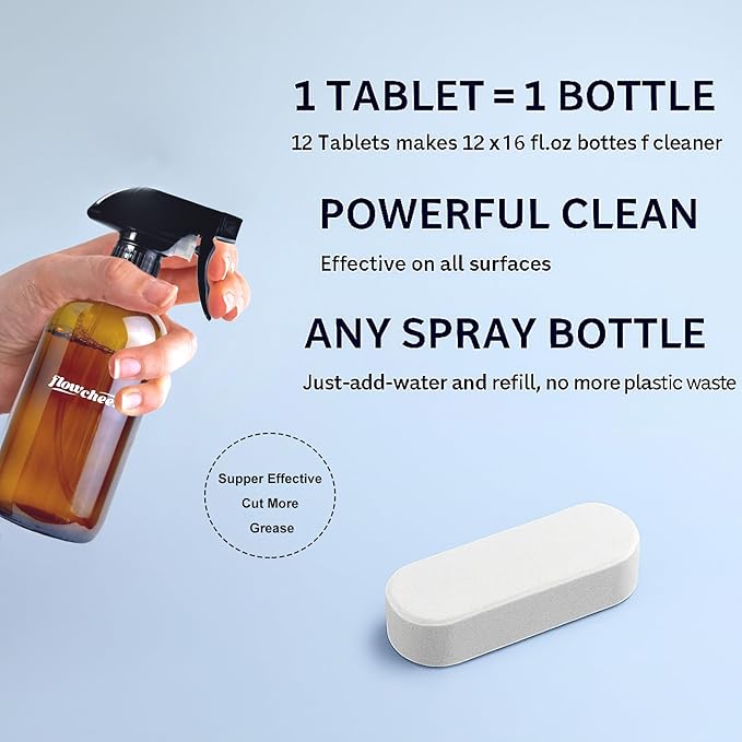 All Purpose Cleaner Concentrate Refills, No Toxic Cleaning Tablets-Makes 192fl - Image 4