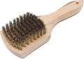 Brass Wire Utility Scrub Brush for Cleaning 9" Hardwood Handle by MidwestHearth