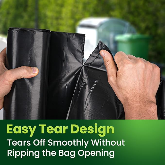 150 Count 55-60 Gallon Trash Bags, Large Garbage Bags Sturdy & Tear-Resistant - Image 4