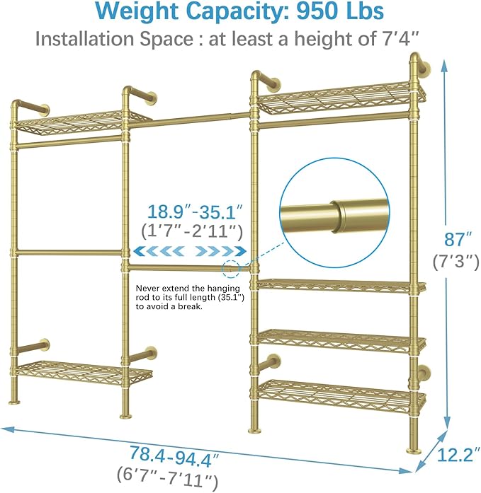 Timate F3 Garment Rack Heavy Duty Clothes Rack - Image 5