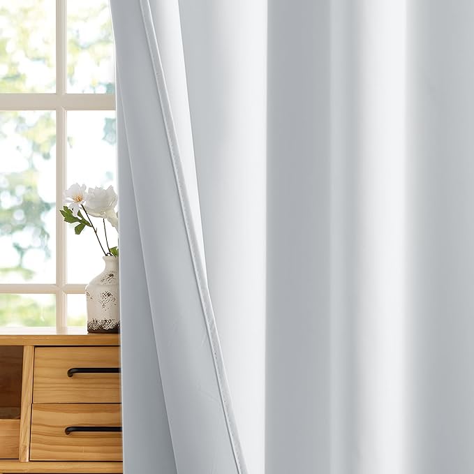RYB HOME White Blackout Curtains - Image 5