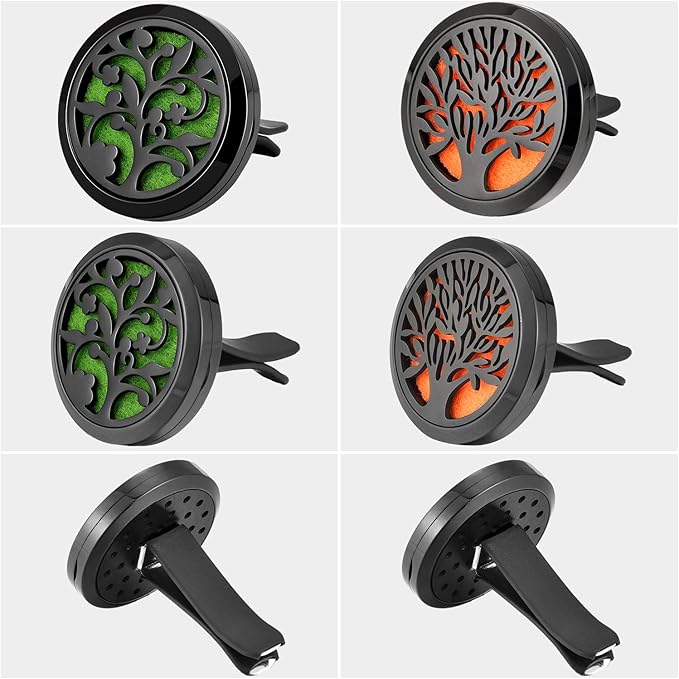 2 Pieces 316L Stainless Steel Car Aromatherapy Essential Oil Diffuser Air - Image 4