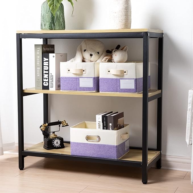 PRANDOM Fodable Storage Bins for Closet Decorative Fabric Storage Baskets Cubes - Image 2