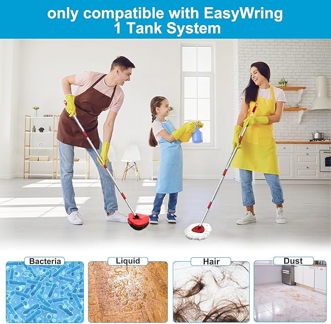 Spin Mop Head and Brush Replacement Compatible - Image 5