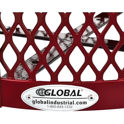Global Industrial Outdoor Diamond Steel Trash Can - Image 6