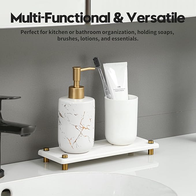 Water Absorbing Stone Sink Caddy Kitchen Sink Organizer Tray, Diatomite - Image 7