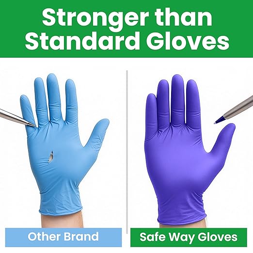 SafeWay Nitrile Disposable Gloves — Multi-Purpose Powder-Free, Medical Use - Image 5