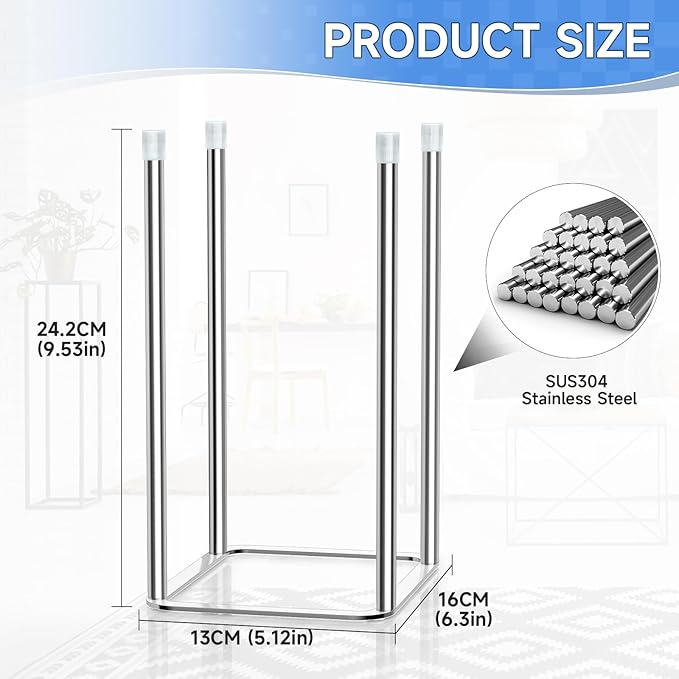 Water Bottle Drying Rack, Stainless Steel Bottle Dryer Rack, Baby Bottles Rack - Image 2