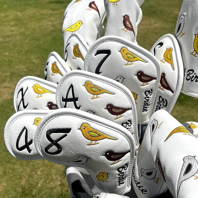 Premium Leather Golf Club Iron Covers - Image 5