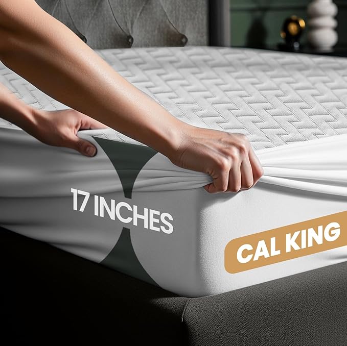 Utopia Bedding Waterproof Mattress Protector California King Size, Premium 3D - Image 2