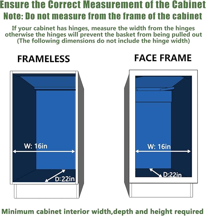LOVMOR Pull Out Cabinet Organizer 15½" W x 21½" D, Kitchen Cabinet Pull Out - Image 4