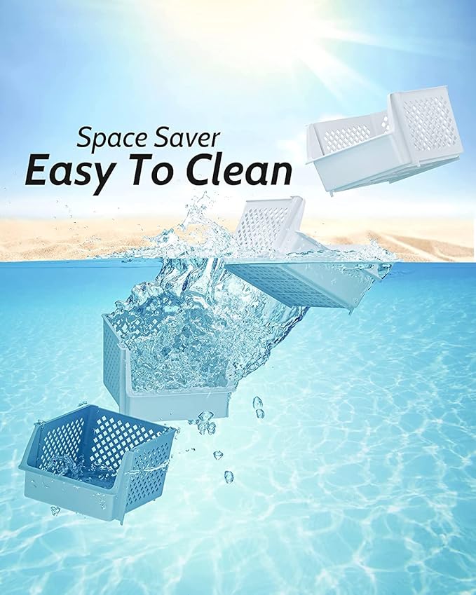 Skywin Plastic Stackable Storage Bins - Image 6
