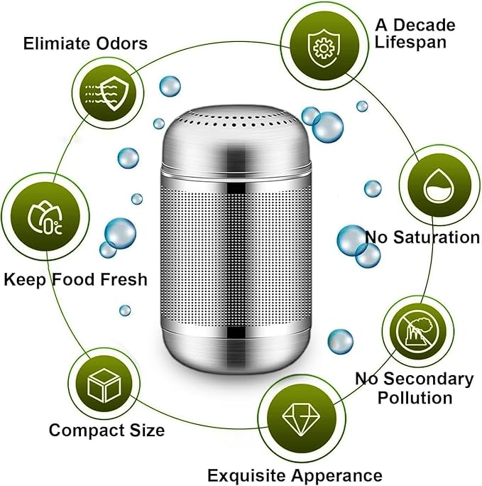 10-Year Refrigerator Deodorizer Odor Eliminator Fridge Deodorizer Car - Image 2