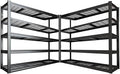 65" W Garage Shelving Heavy Duty, 5 Tier Garage Shelves, Commercial Metal Shelf by PMKES