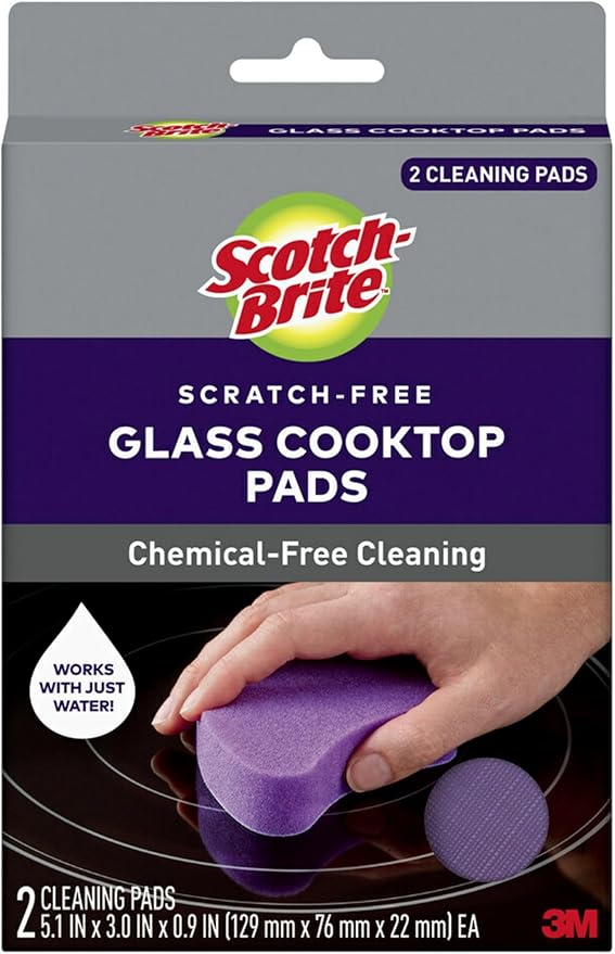 Scotch-Brite Glass Cooktop Pads, Scratch-Free & Non-Abrasive Scrubbers by Scotch-Brite